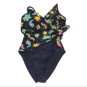 Carol Gava Rio black wrap swimsuit